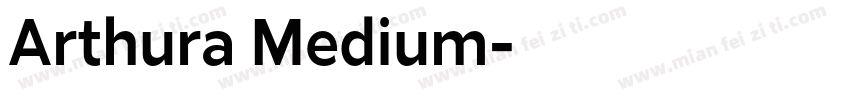 Arthura Medium字体转换